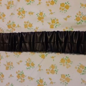 ZARA WOMEN'S LEATHER BELT- BLACK